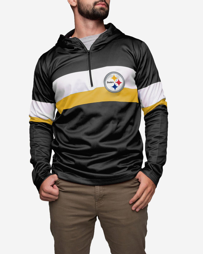 Pittsburgh Steelers Quarter Zip Hoodie FOCO