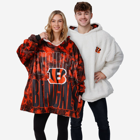 Nfl Cincinnati Bengals Girls' Fleece Hooded Sweatshirt - L : Target