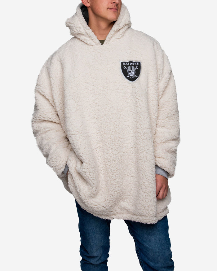 oakland raiders reversible hoodie