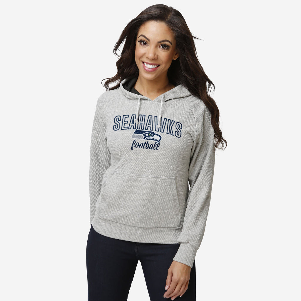 Seattle Seahawks Womens Gray Woven Hoodie FOCO