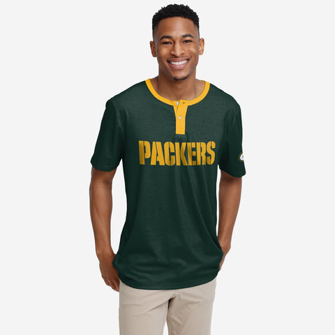 Green Bay Packers NFL Mens Short Sleeve Soccer Style Jersey