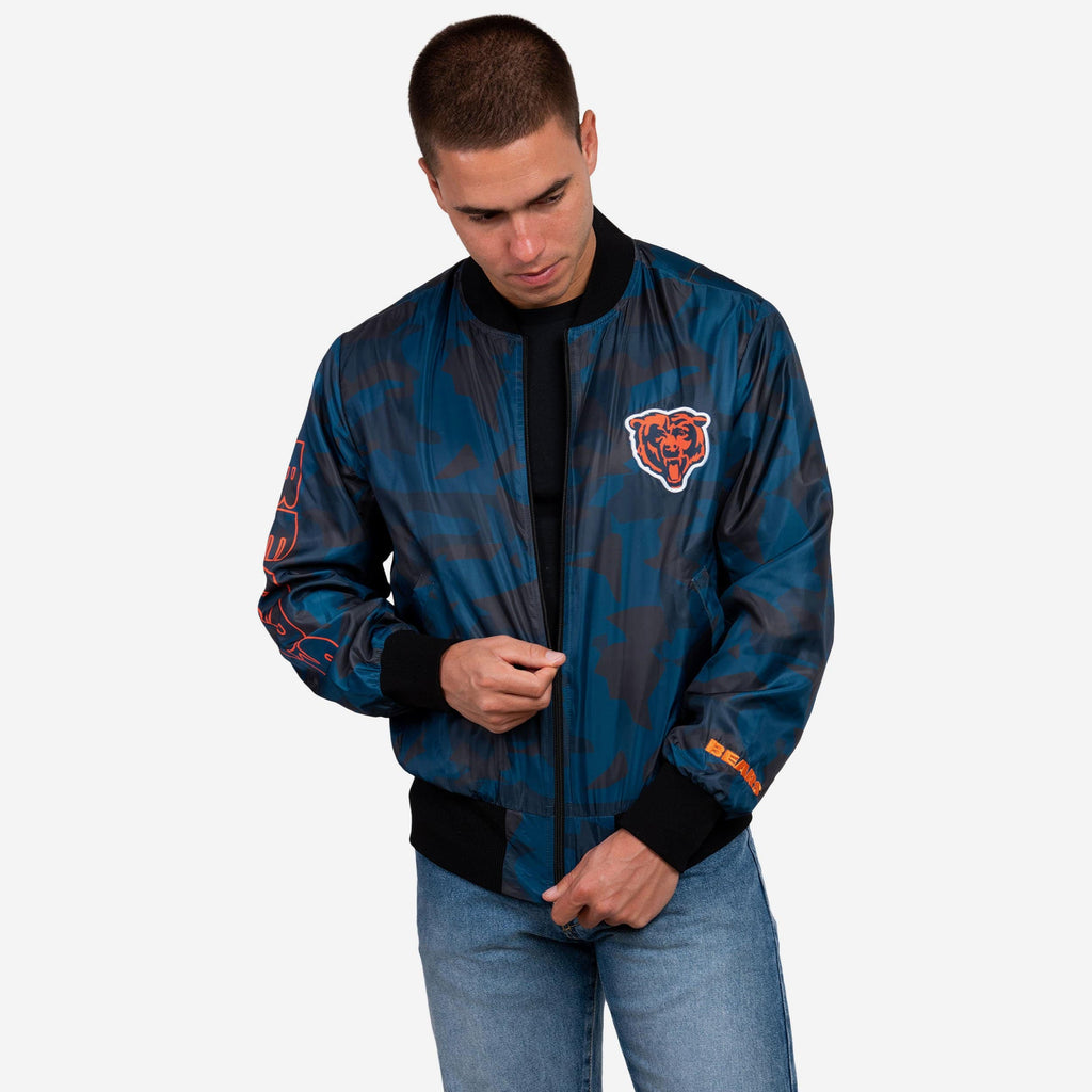 Chicago Bears Camo Bomber Jacket FOCO