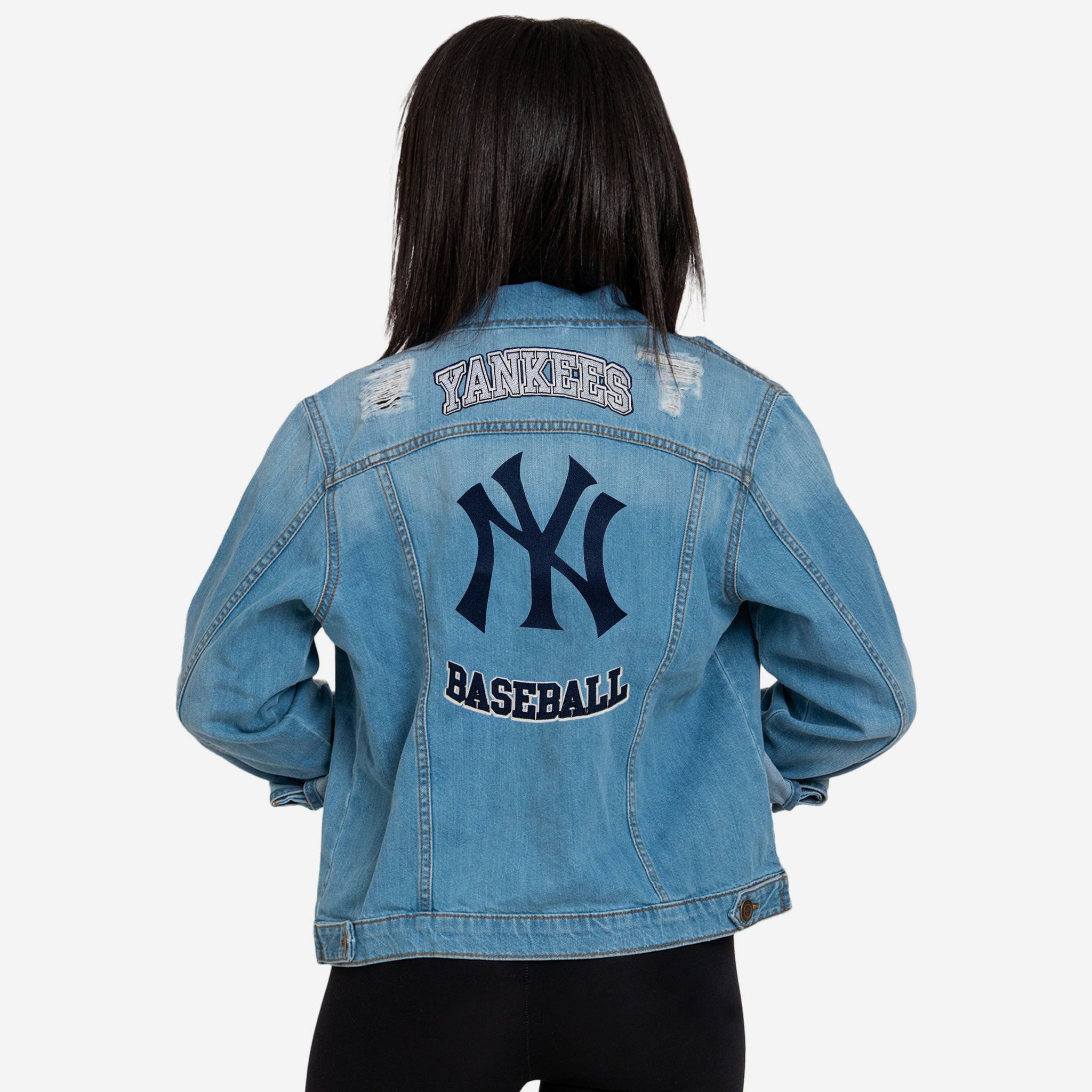 New York Yankees Womens Denim Days Jacket FOCO