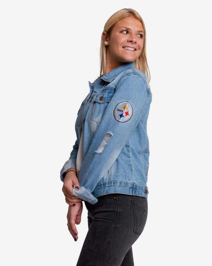 Pittsburgh Steelers Womens Denim Jacket 