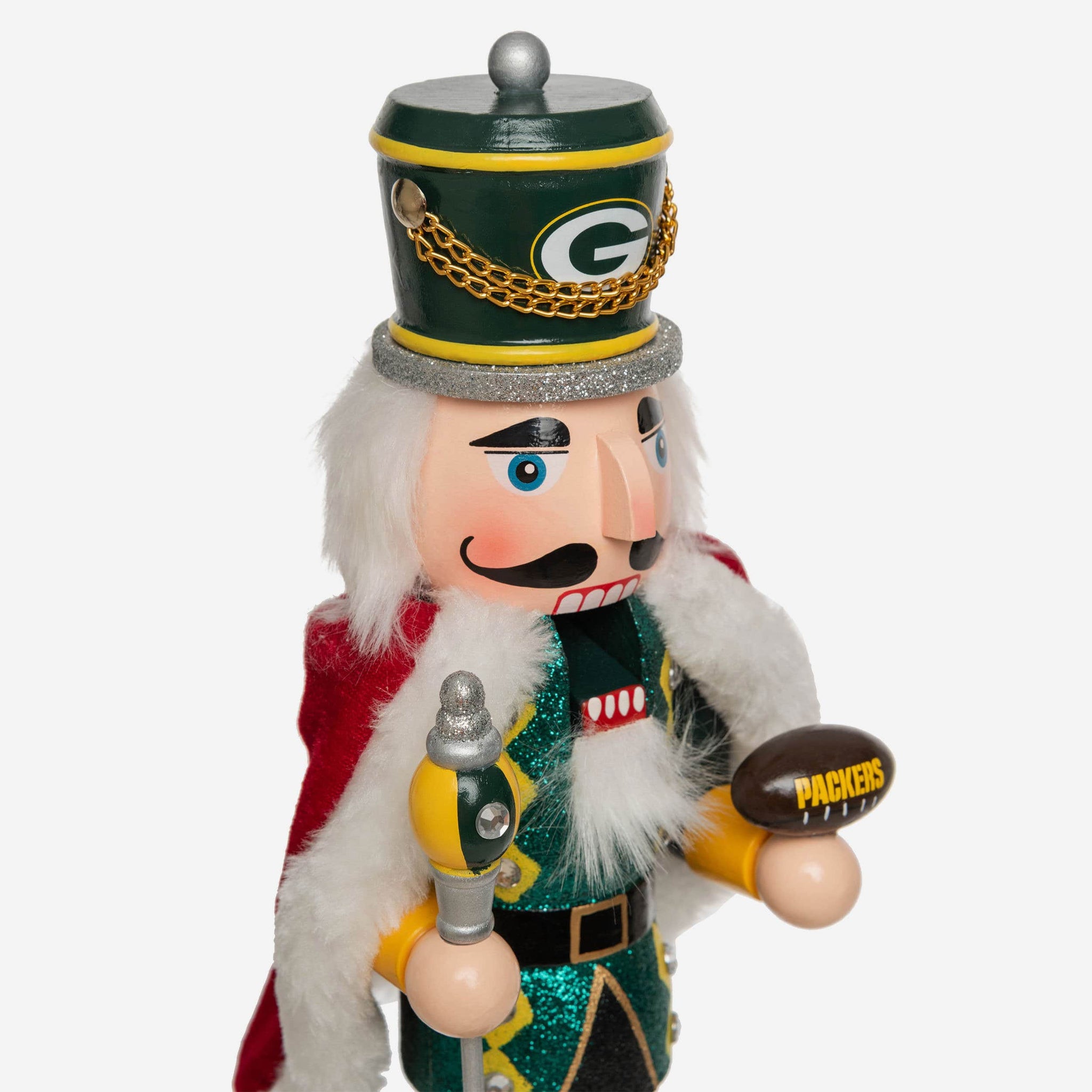 Green Bay Packers Glitter Nutcracker FOCO