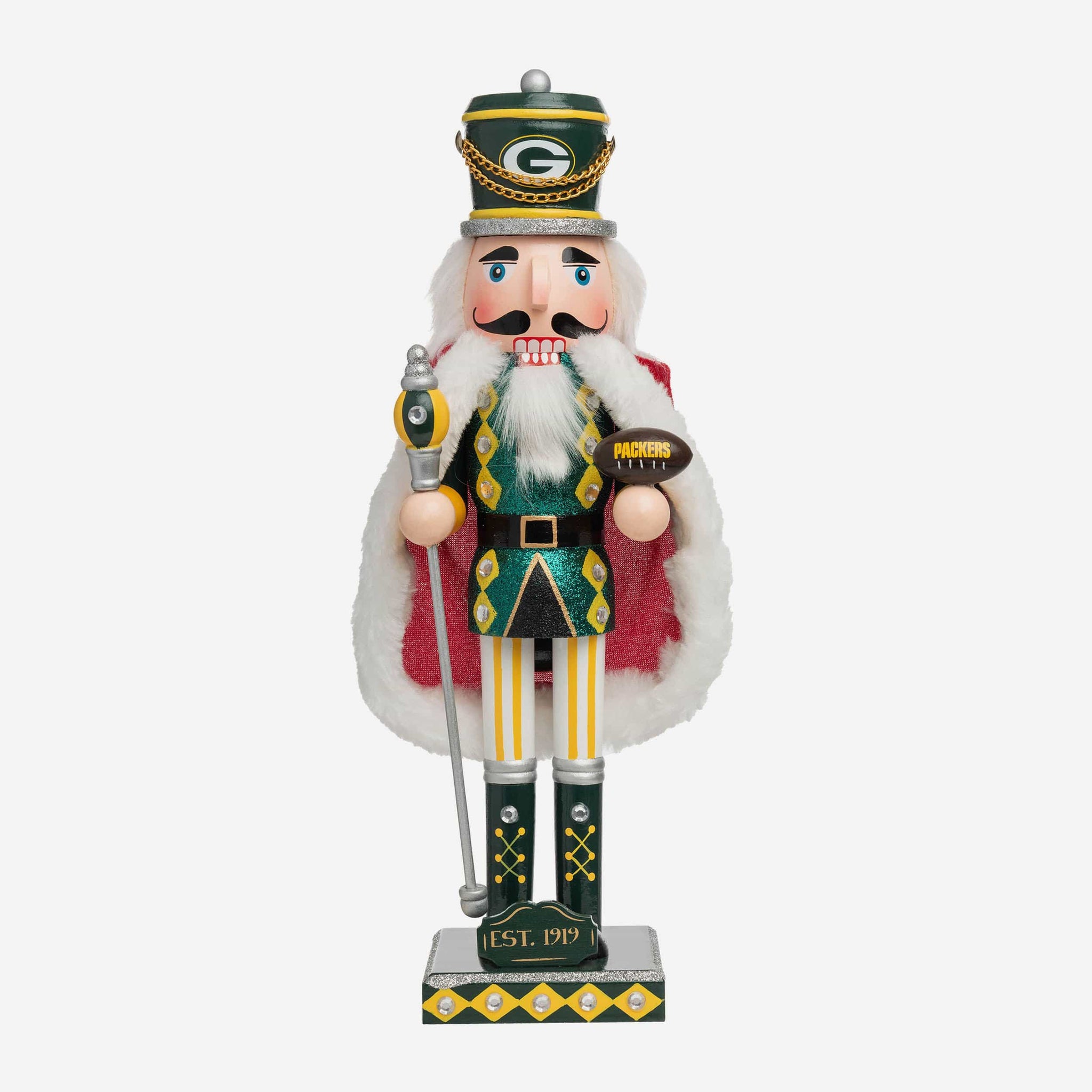 Green Bay Packers Glitter Nutcracker FOCO