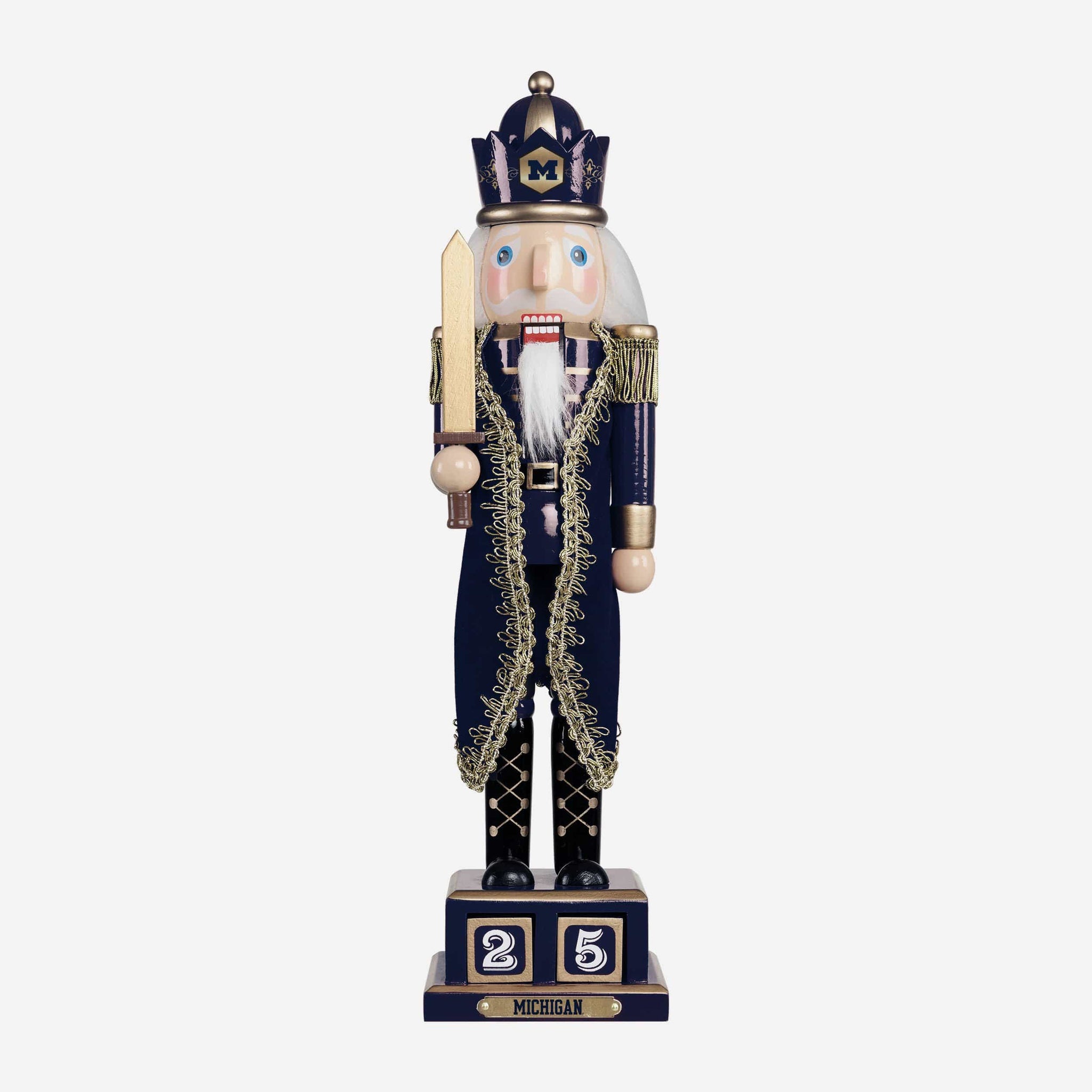 Michigan Wolverines Countdown Nutcracker FOCO