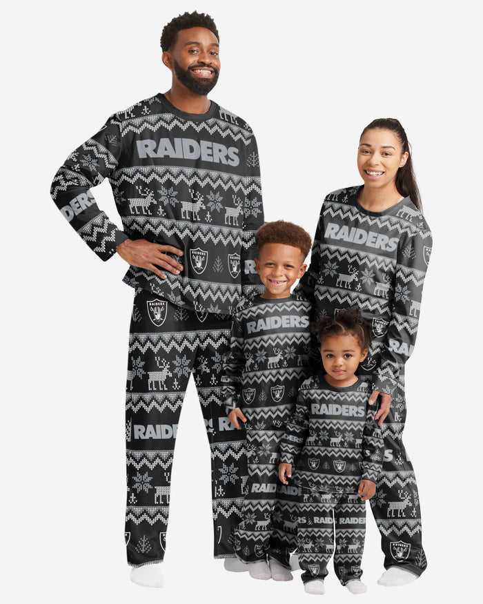 Las Vegas Raiders Busy Block One Piece Pajamas