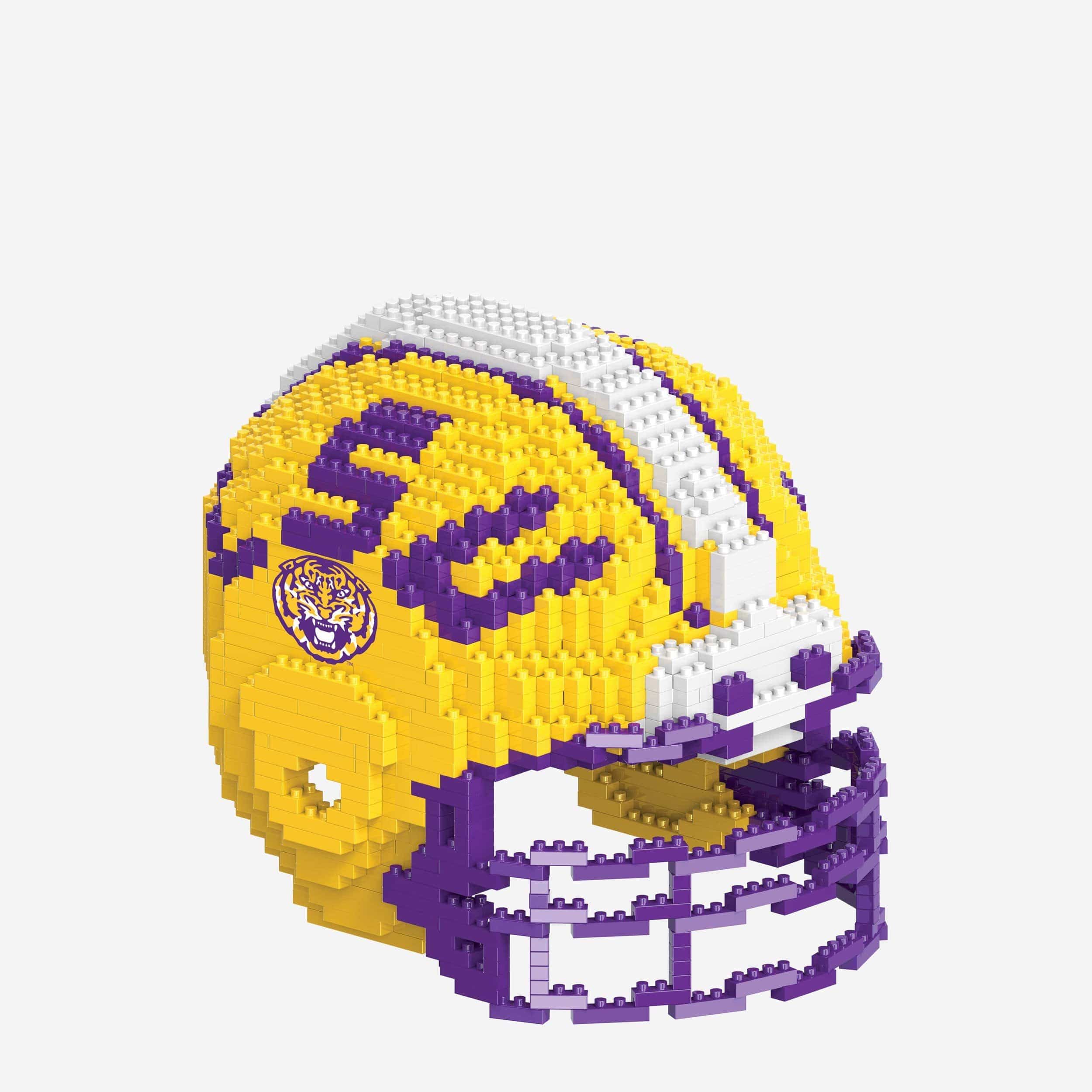 Forever Collectibles 3D BRXLZ Mini Helmet, Minnesota Vikings 