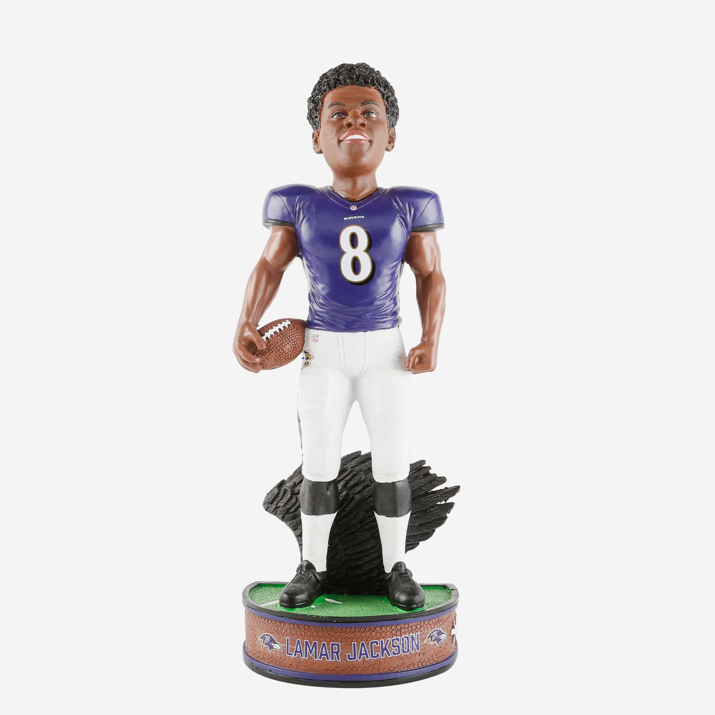 Baltimore Ravens Lamar Jackson Color Rush Bobblehead