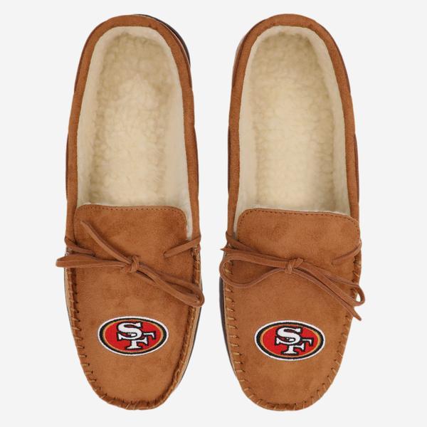 FOCO Womens NFL Team Color Moccasin Slippers