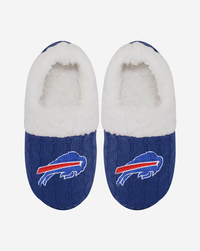 Buffalo Bills Womens Team Color Moccasin Slipper FOCO