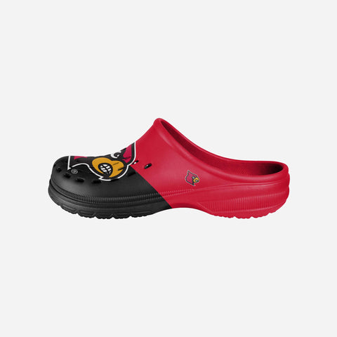Women's FOCO Louisville Cardinals Iconic Logo Scuff Slippers