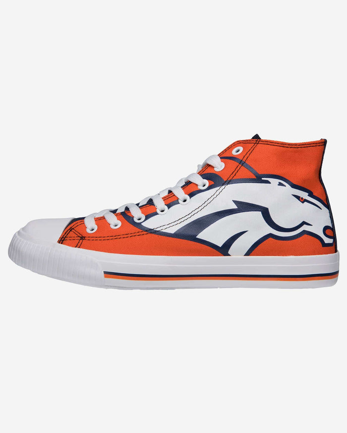 Denver Broncos Mens High Top Big Logo Canvas Shoe FOCO