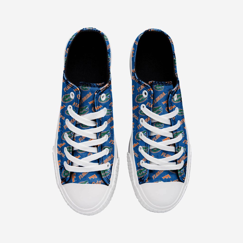 Florida Gators Womens Low Top Repeat Print Canvas Shoe FOCO