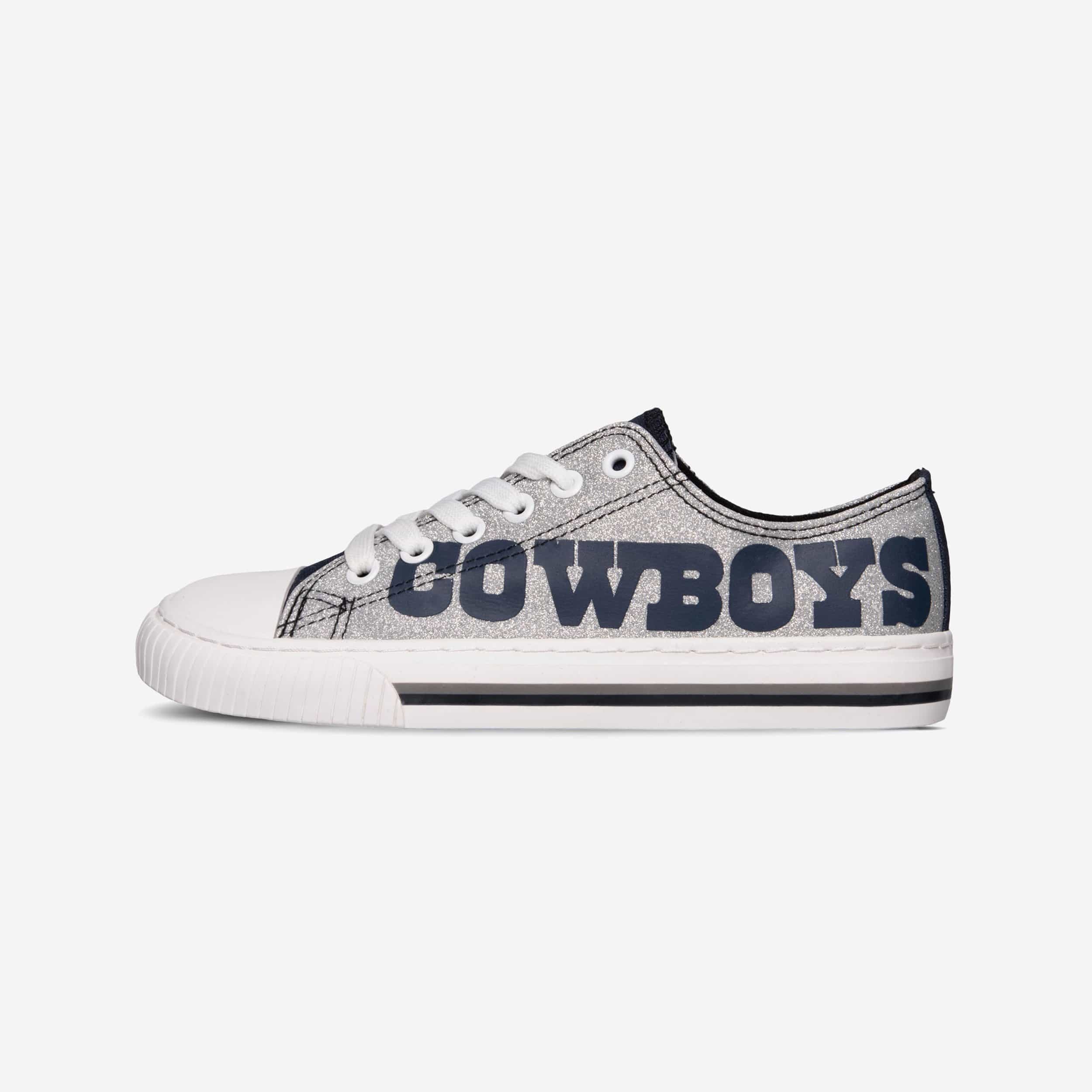 FOCO Womens NCAA Low Top Glitter Canvas 