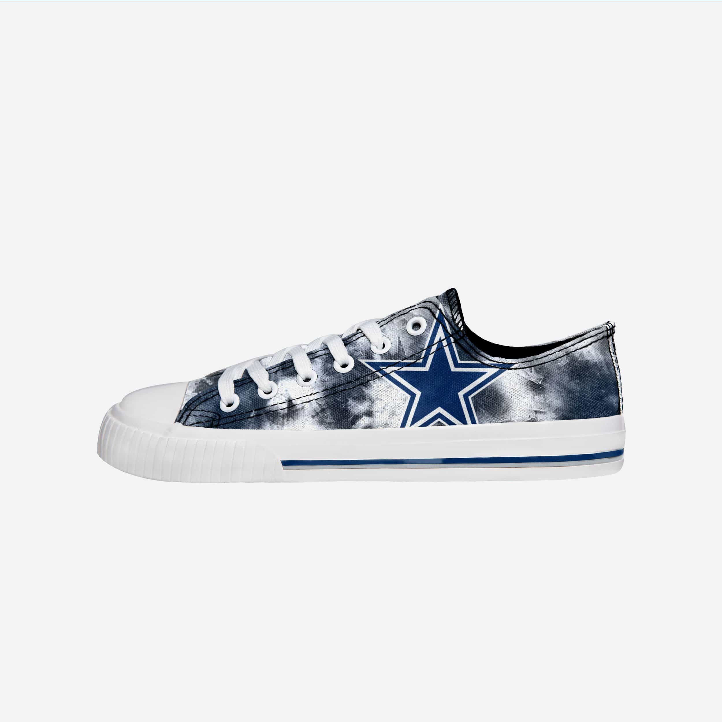 Dallas Cowboys NFL Womens Highlights Low Top Canvas Shoe