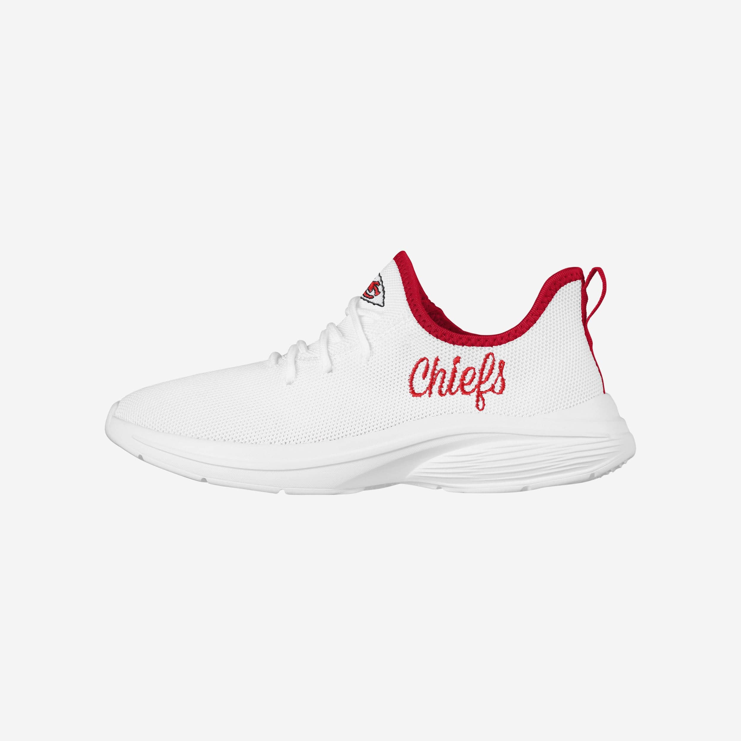 Kansas City Chiefs Womens Midsole White Sneakers