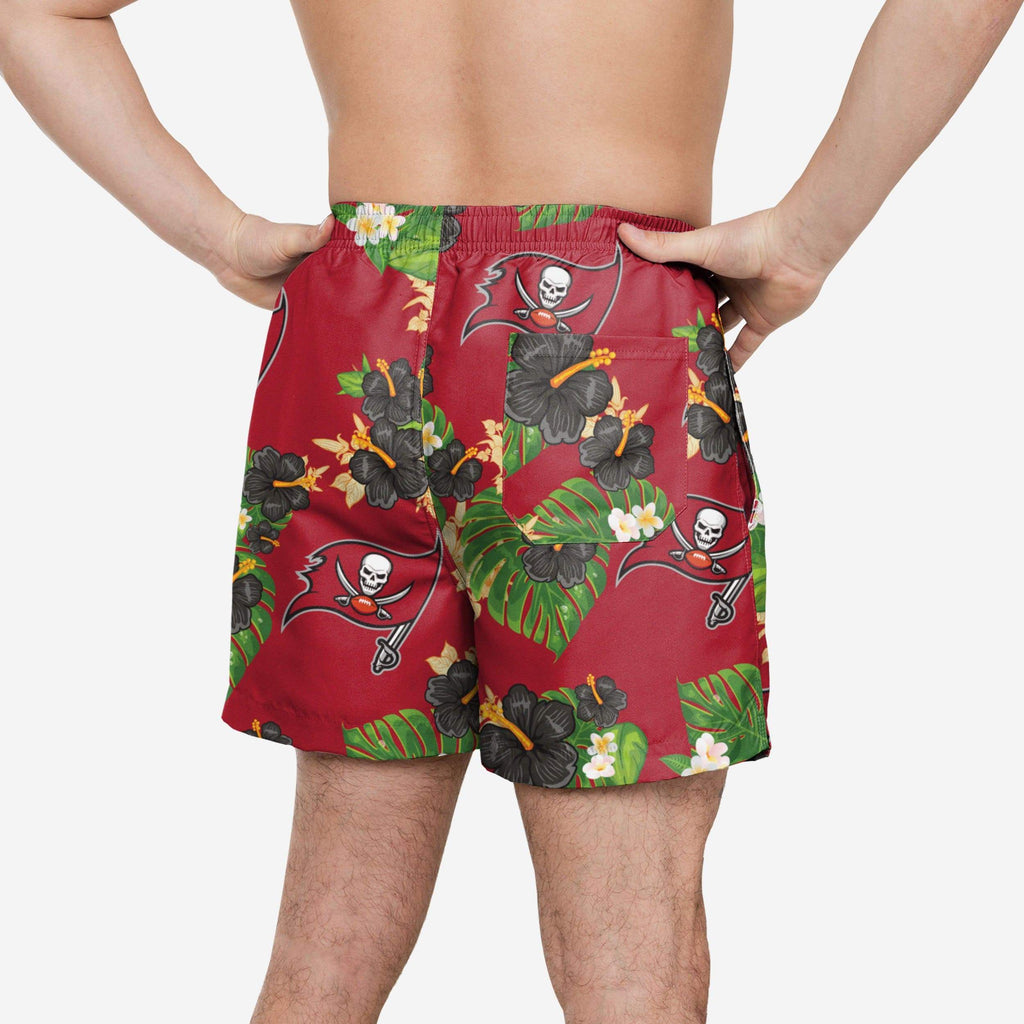 Tampa Bay Buccaneers Floral Swimming Trunks FOCO