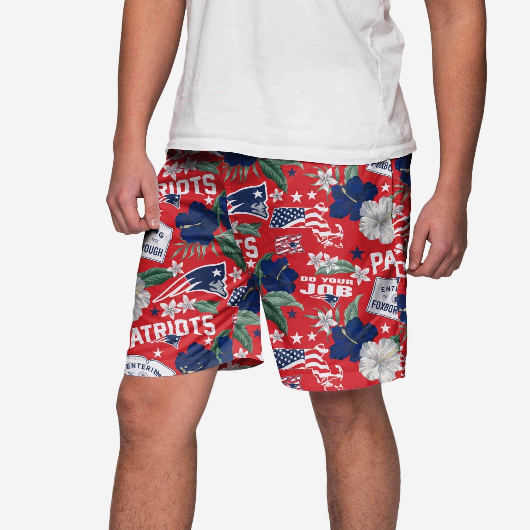 New England Patriots City Style Swimming Trunks FOCO