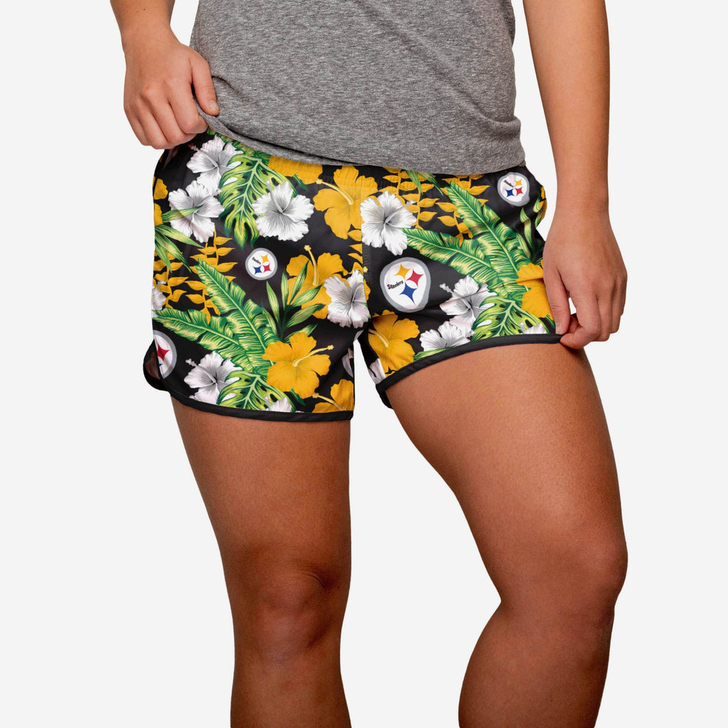 Pittsburgh Steelers Womens Tropical Breeze Shorts FOCO