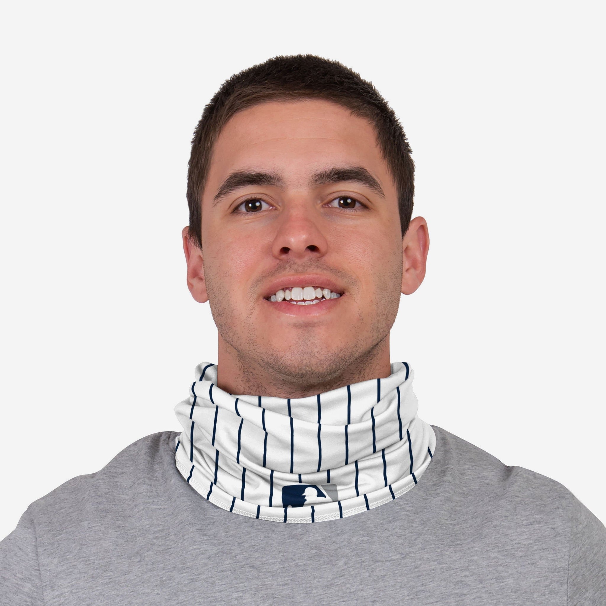 yankees pinstripe neck gaiter