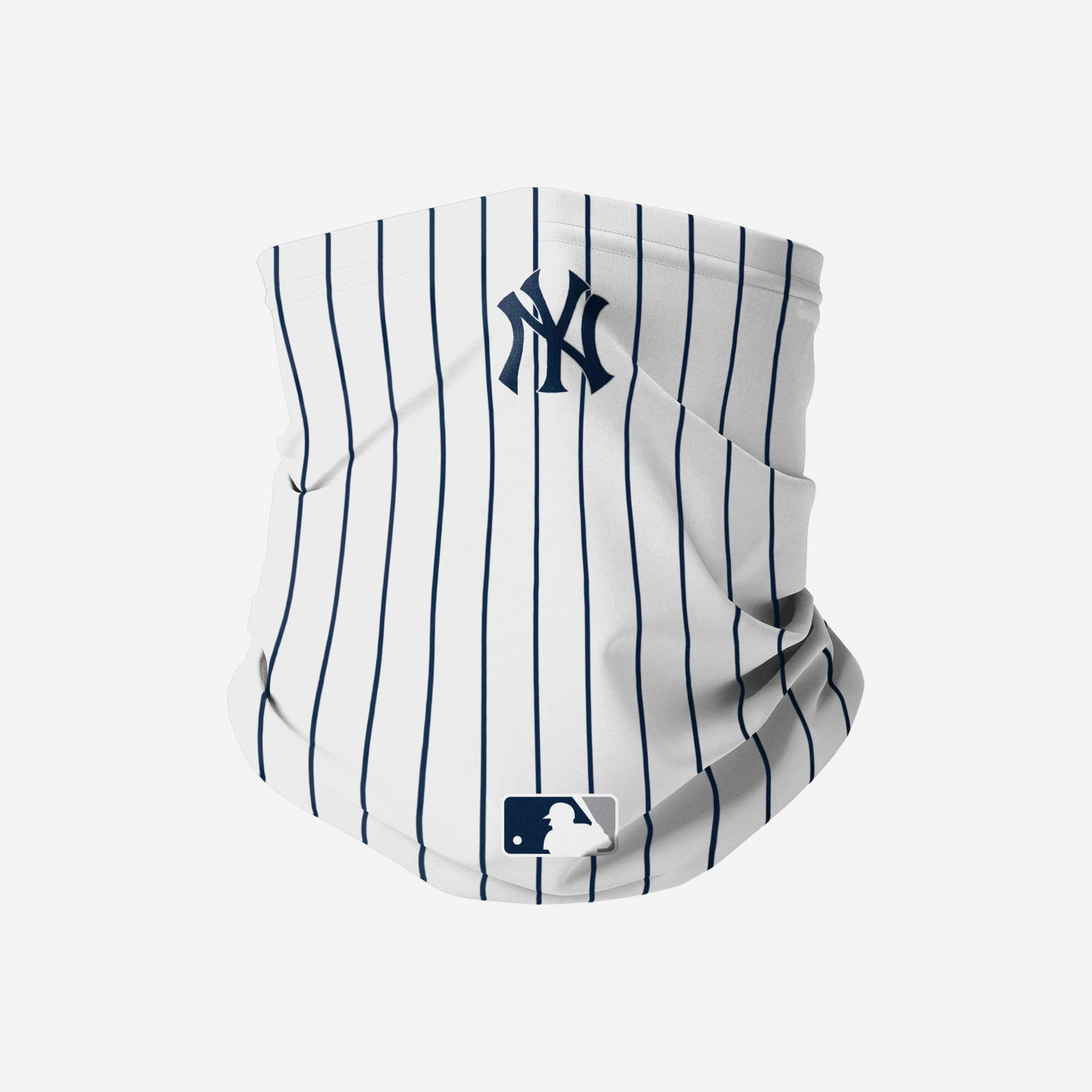 yankees pinstripe neck gaiter