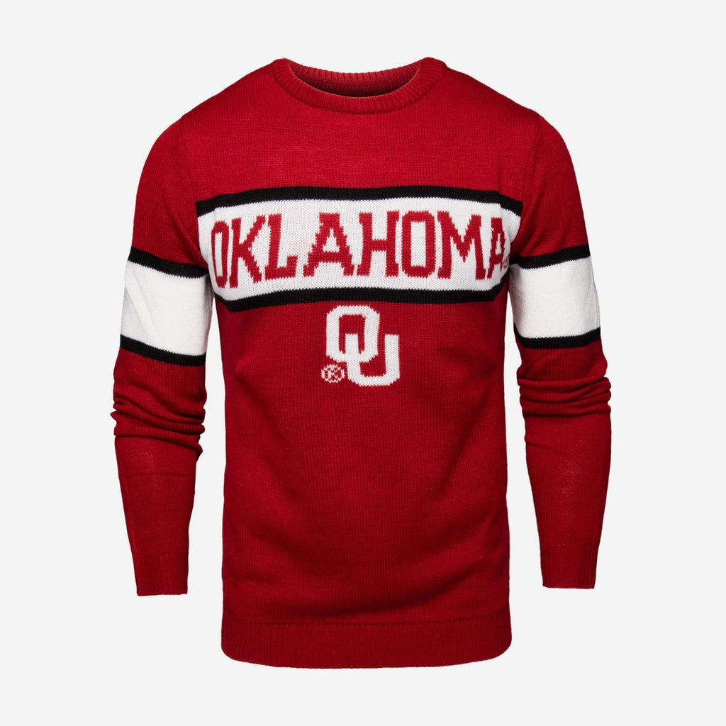 Oklahoma Sooners Vintage Stripe Sweater FOCO
