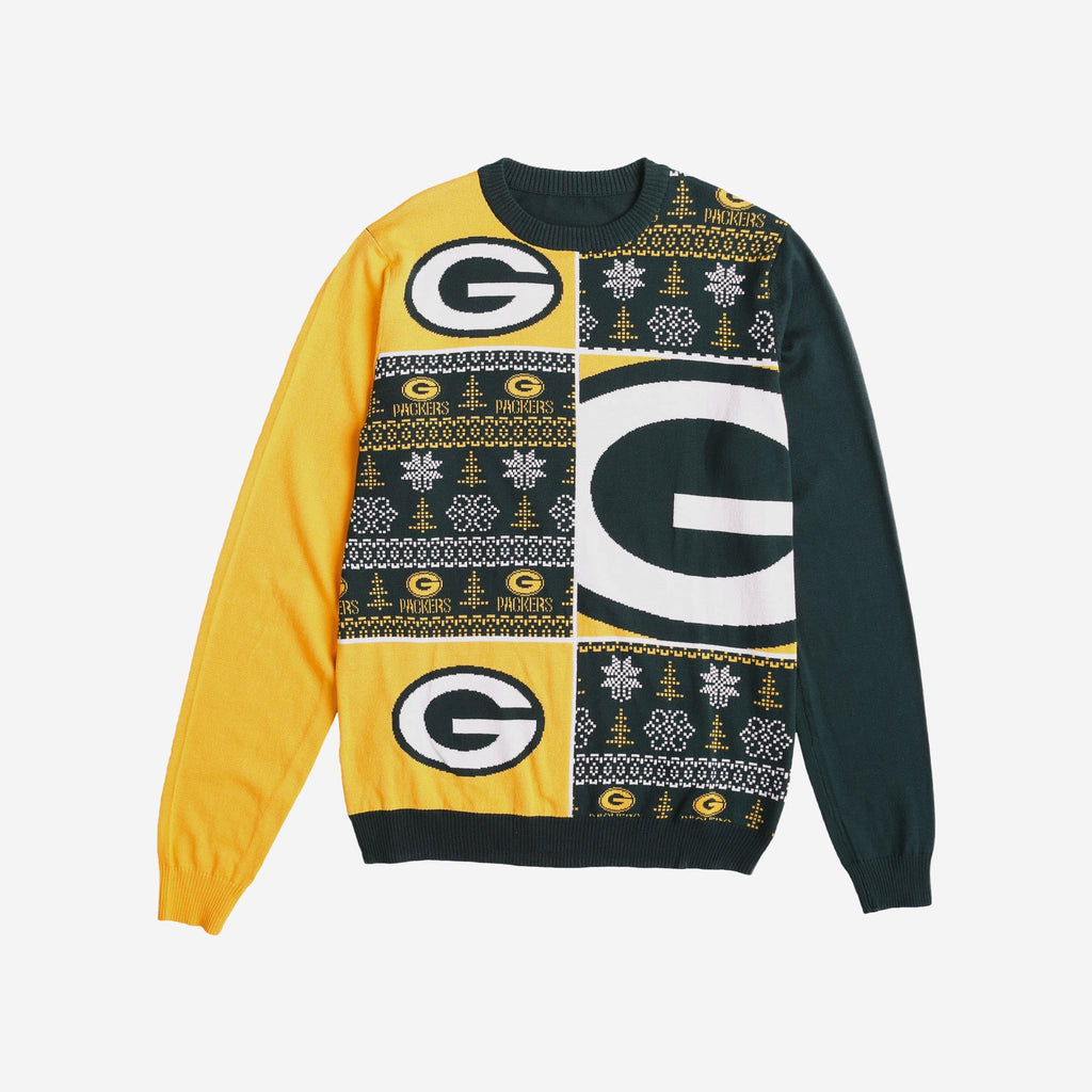 All-in-One Packers Celebration Logo And Flag Ugly Christmas Sweater NFL ...