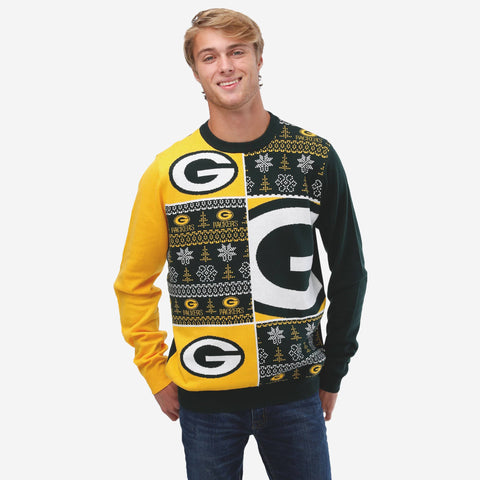  FOCO Boston Bruins Busy Block Ugly Sweater Medium : Sports &  Outdoors