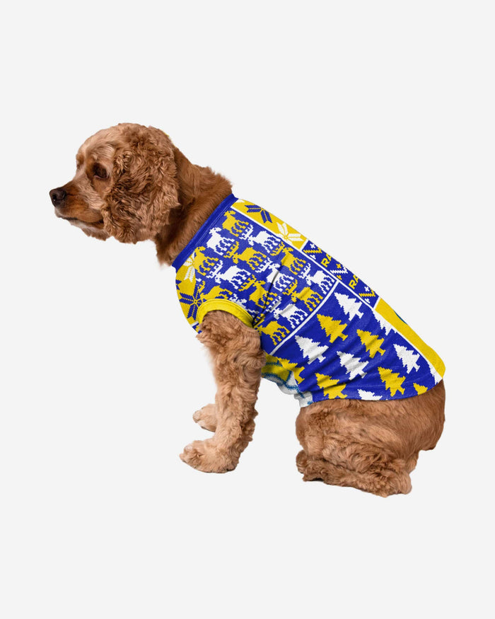 Los Angeles Rams Busy Block Dog Sweater 