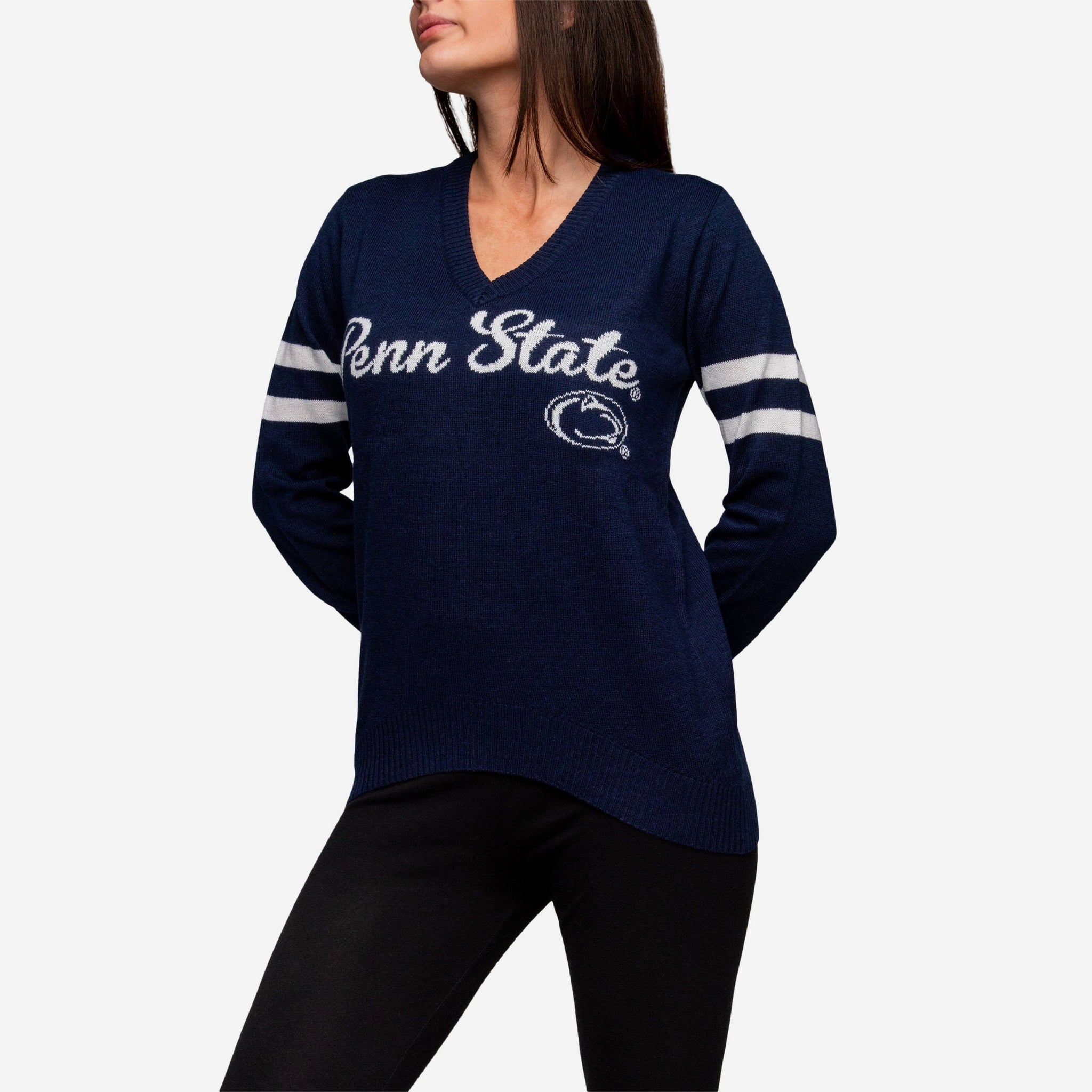 Penn State Nittany Lions Womens Vintage Stripe Sweater FOCO