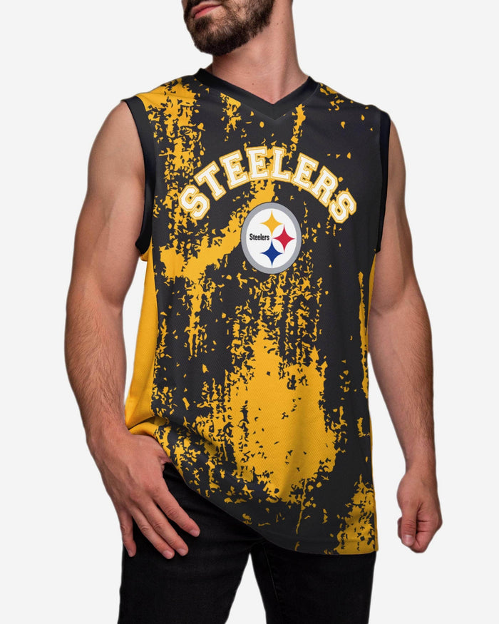 Pittsburgh Steelers Junk Food Women's Rib Ranger Muscle Tank Top - Black