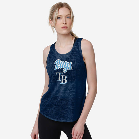 FOCO Tampa Bay Rays Womens Tie-Breaker Sleeveless Top, Size: S