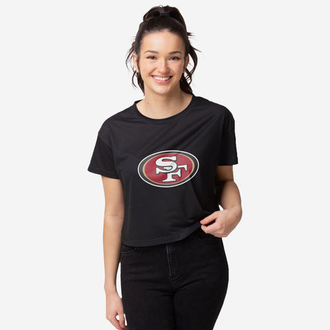 San Francisco 49ers Womens Gameday Mesh Crop Top