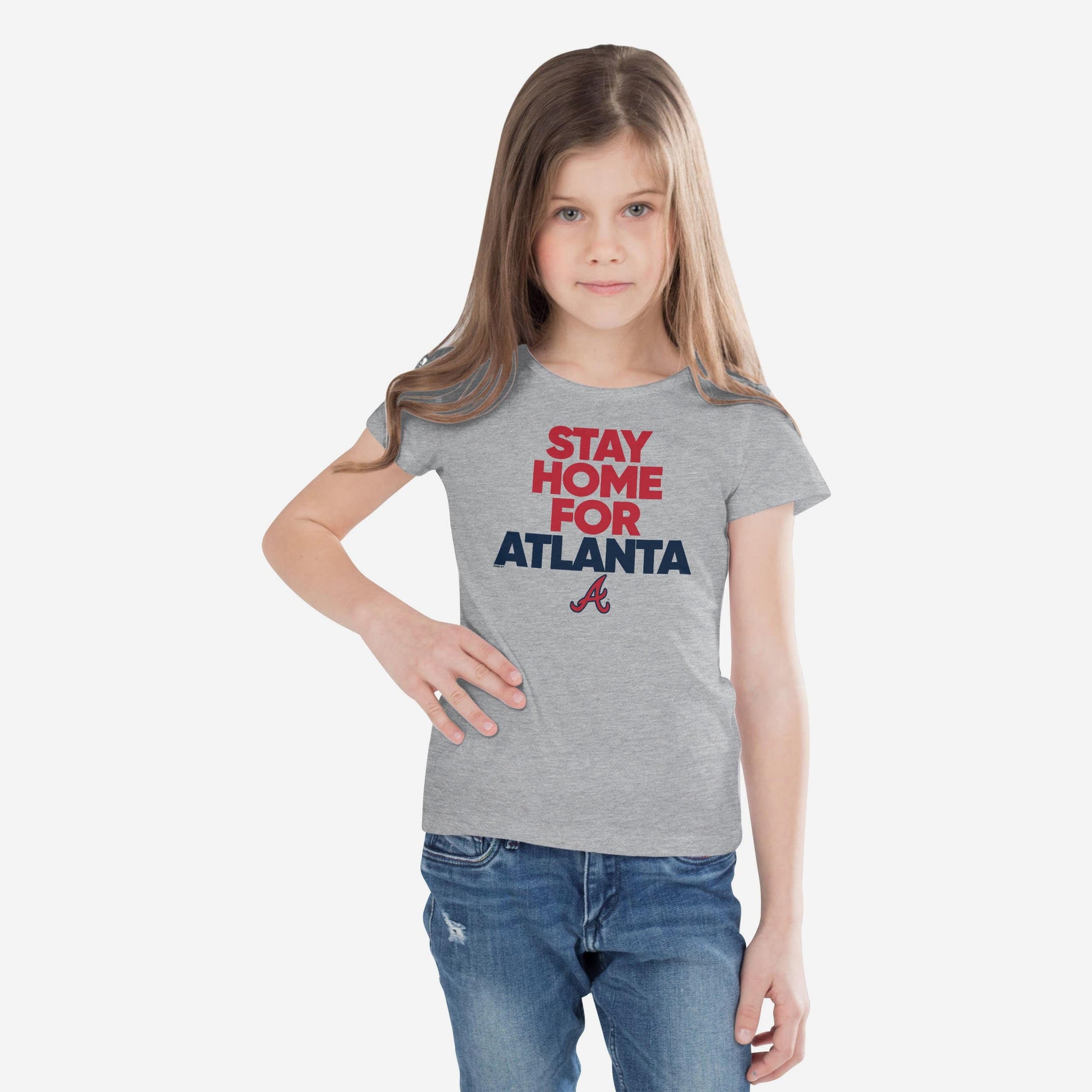 girls atlanta braves shirt