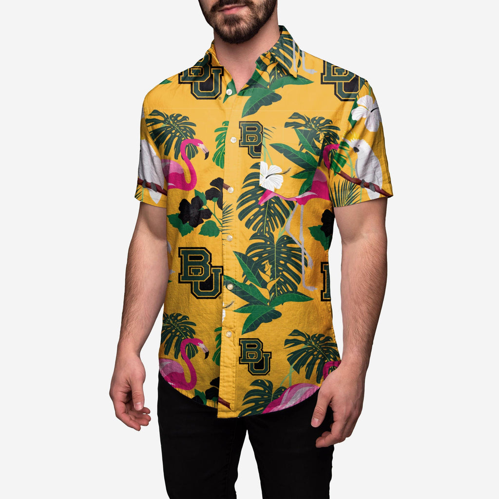 Baylor Bears Original Floral Button Up Shirt FOCO