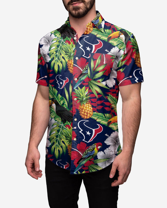 houston texans button up shirt