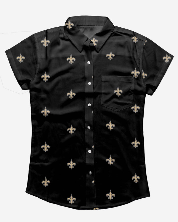 new orleans saints button up shirt