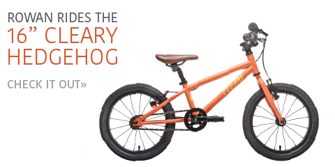 Cleary Hedgehog 16" kid bike in orange - from Kids Bikes Canada