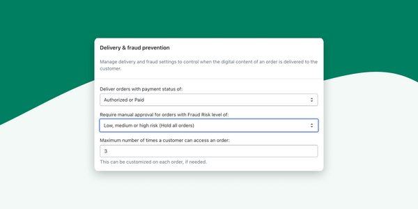 Screenshot of the new fraud prevention setting in Digital Downloads Pro