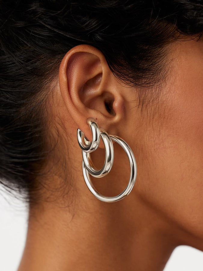 Hoop Earrings - Tia Medium Gold | Ana Luisa Jewelry