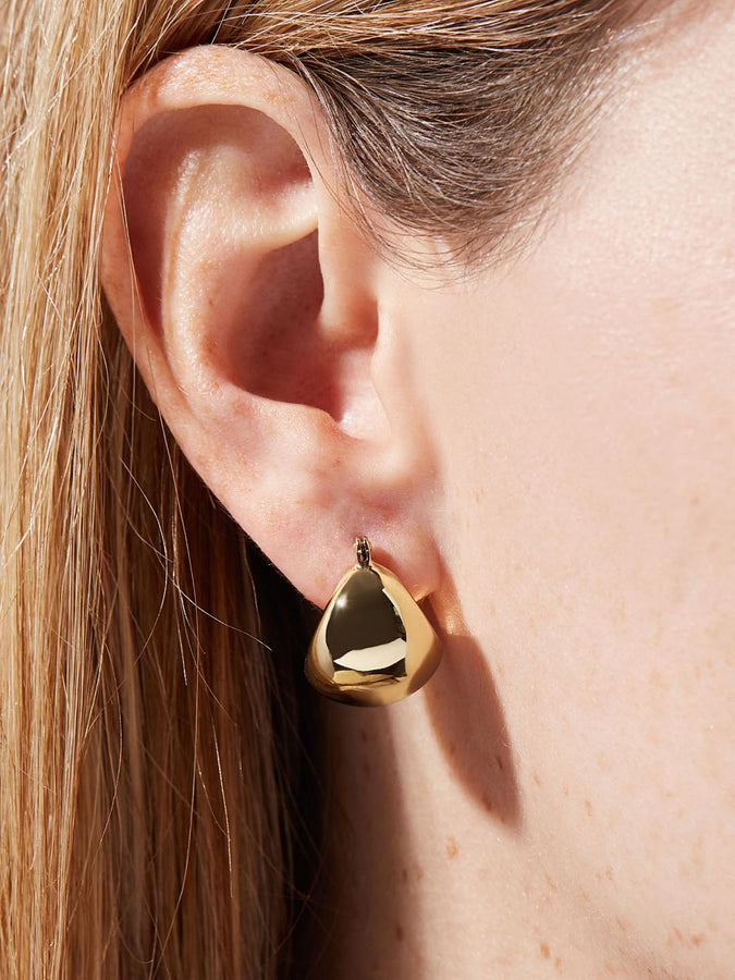 Hoop Earrings - Tia Medium Gold | Ana Luisa Jewelry