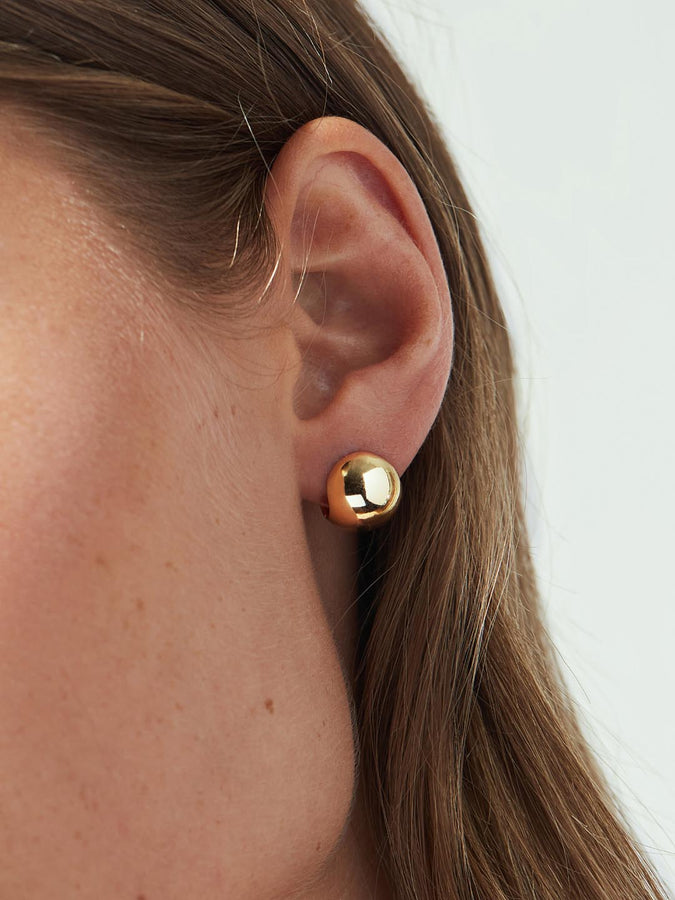 14K Gold Hoop Earrings - Mini Abby - Gold - Ana Luisa Jewelry