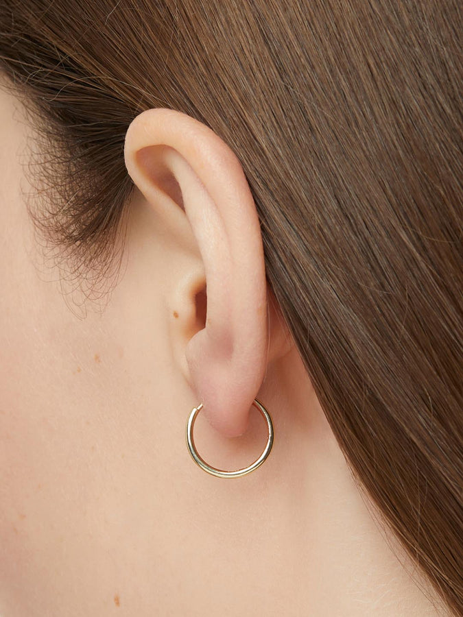 Small Gold Hoop Earrings - Gold Hoops Small | Ana Luisa Jewelry