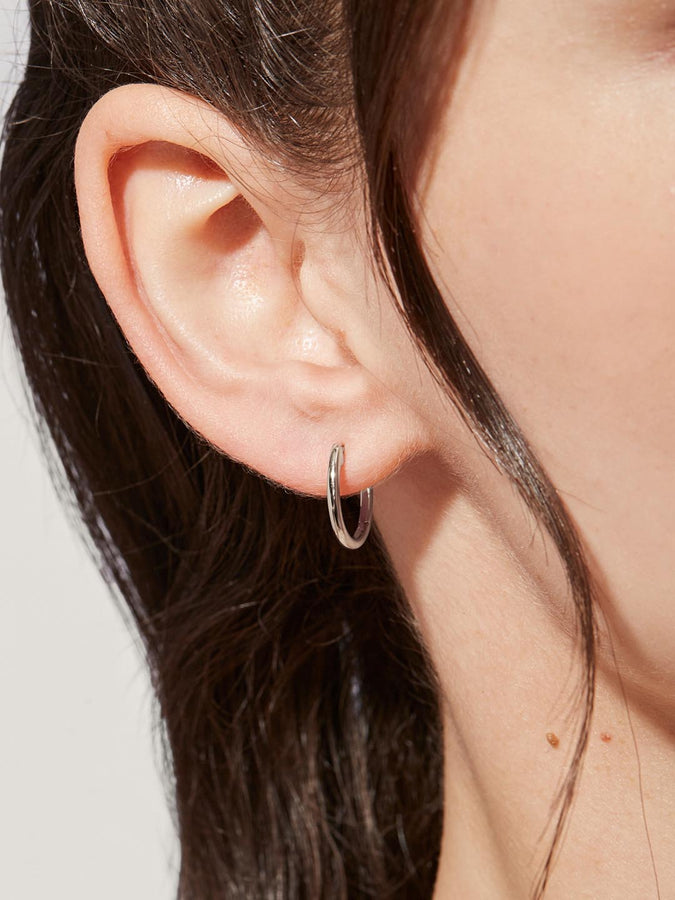 Amazon.com: Small Sterling Silver Hoop Earrings for Women, 8mm Tiny  Cartilage Hoop Earrings, 22 Gauge : Handmade Products
