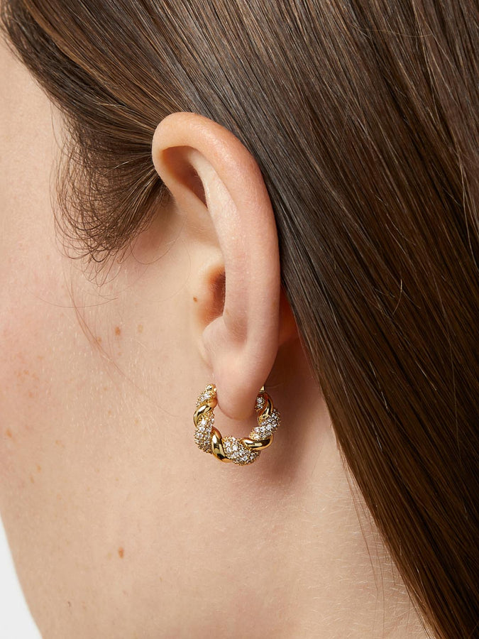 Carti Love Designer Mini Small Huggie Hoop Earrings Holder