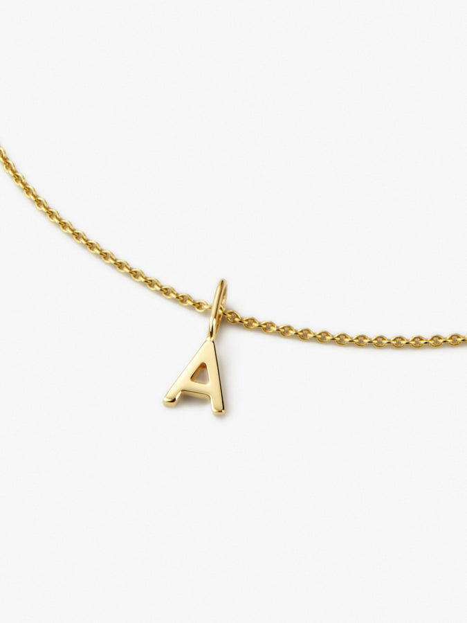 Ana Luisa Jewelry Solid Gold Letter Charm Pendant