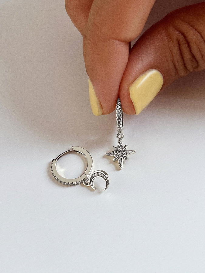 14K Gold Earring Charms - Moon Charms - Ana Luisa Jewelry