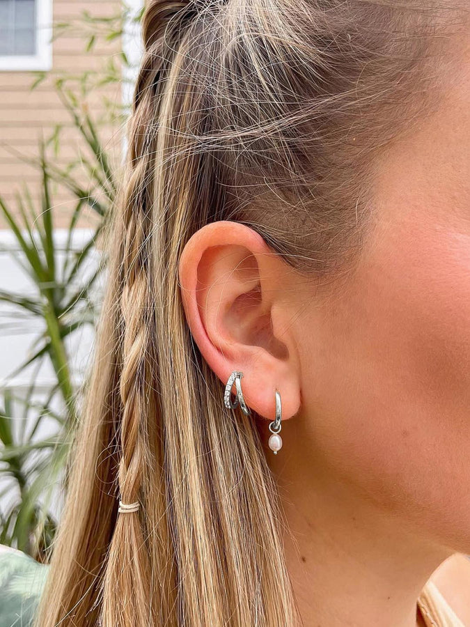 Ana Luisa Jewelry Sterling Silver Double Hoop Earrings